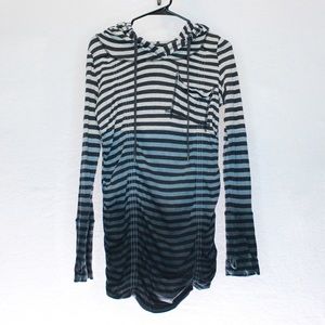 DKNY Jeans Long Sleeve Hooded Dress